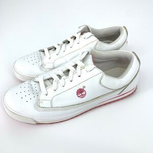 Timberland Timber Court White/Pink 18383 Sneaker Shoes Women's Size 10M